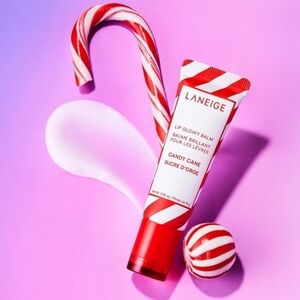 Laneige Lip Glowy Balm In Candy Cane 10g New